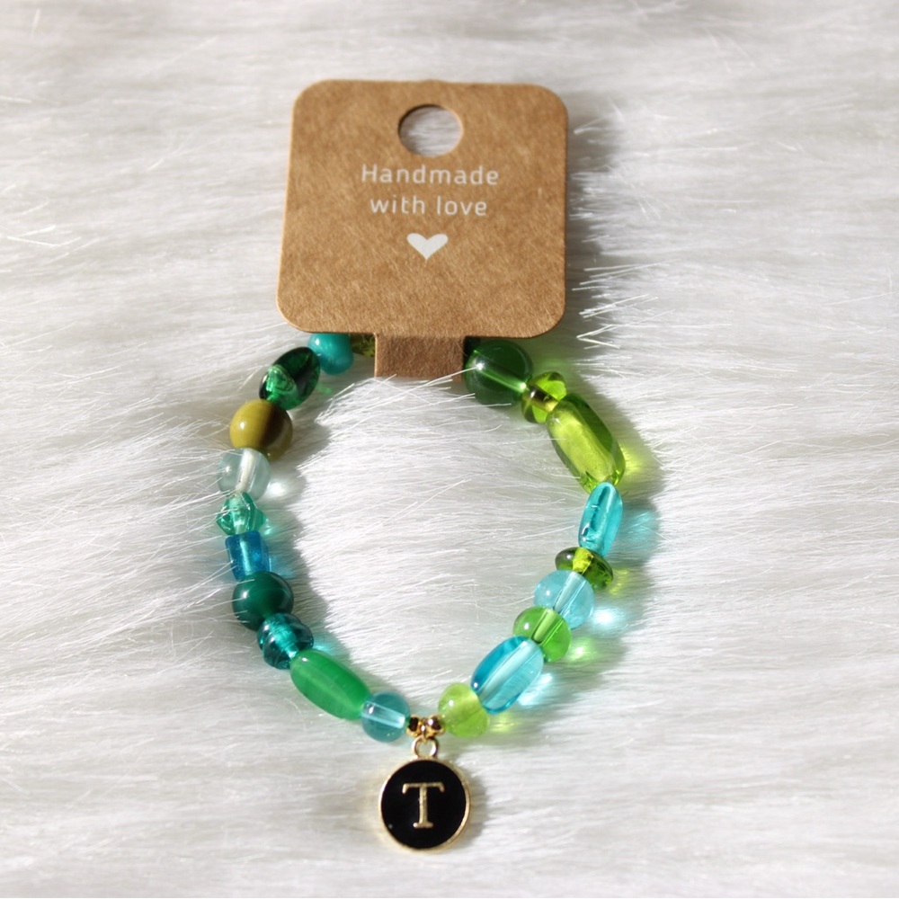 “T” Initial Charm Bracelet